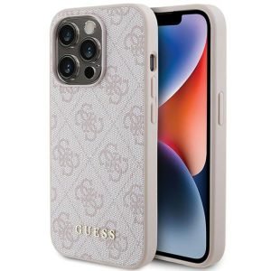 Guess Hoesje Voor iPhone 15 Pro - Roze