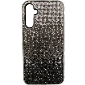 Samsung Galaxy A34 Grijs Zwart Glitters Achterkant Hoesje