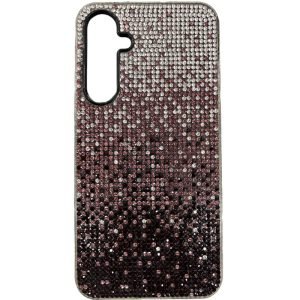 Samsung Galaxy A34 Paars Zwart zwart Glitters Achterkant Hoesje