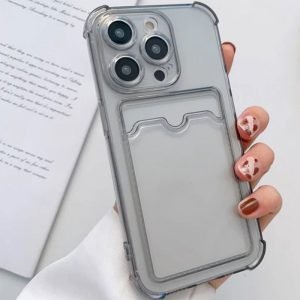 Transparant Zwart Achterkant Hoesje Voor de iPhone 13 Pro