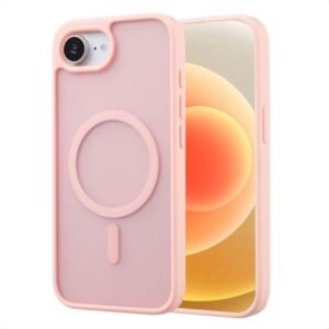 Apple iPhone16E MagSafe Roze achterkant hoesje