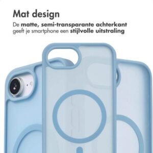 Apple iPhone16E  MagSafe Licht Blauw achterkant hoesje